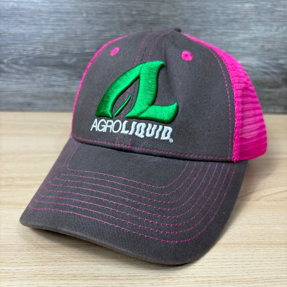 Agroliquid Hat Cap Snap‎ Back Womens Pink Farming Adjustable